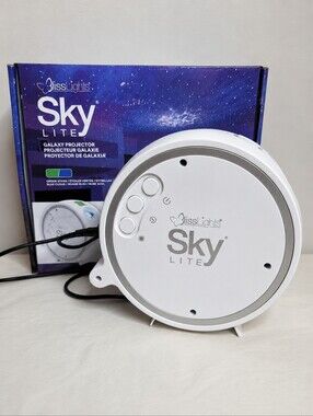 BlissLights Sky Lite Galaxy Projector Green Stars Blue Nebula w/ Box & Manual